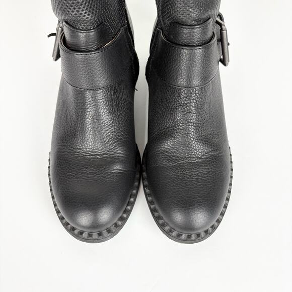 Gentle Souls by Kenneth Cole Binta Slit Moto Bootie 2 Black Leather Size 6.5 - Picture 3 of 10